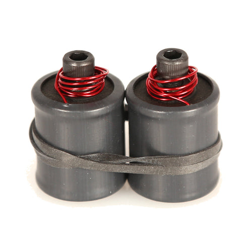 Coils with Black Heatshrink - 8 Wrap