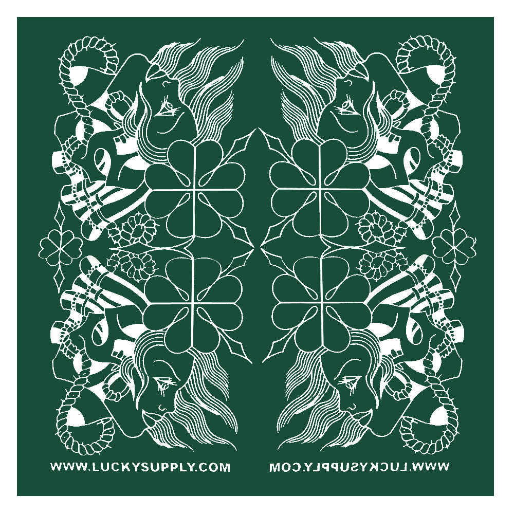 Lucky's Green Bandana- Artwork by Jason Minauro