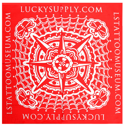 Lucky's Bandana Artwork by Bert Krak- Red