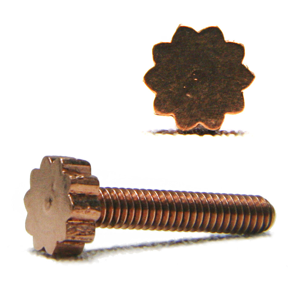 Sunburst Copper Contact Screw - 1.007