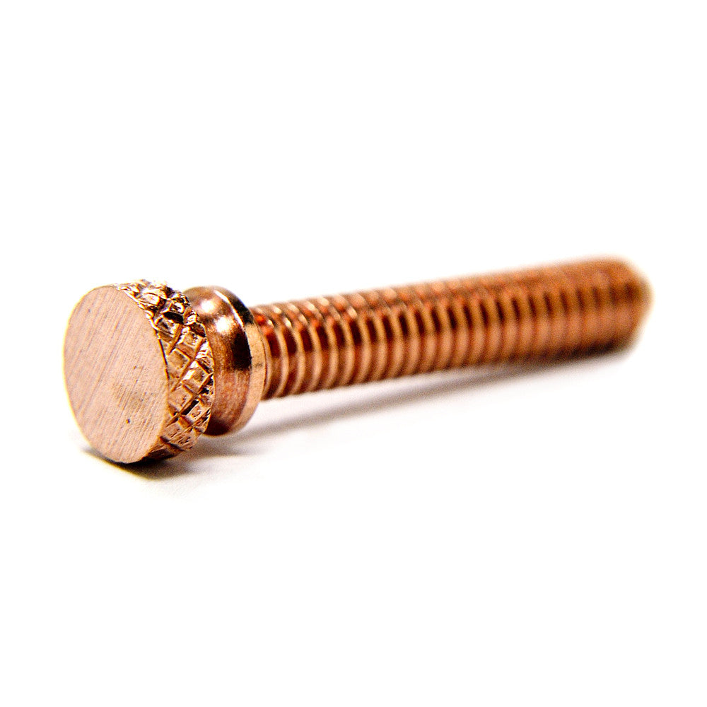 Knurled Long Copper Contact Screw - 1.240