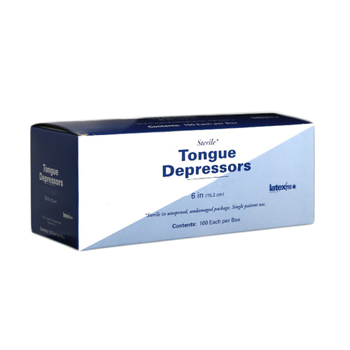 Tongue Depressors - Sterile 100 Per Box